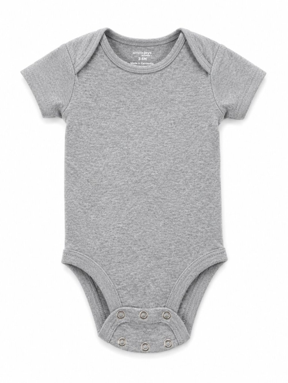 Simple Joys by Carter’s Gray Bodysuit | 3-6 Months | Baby Essential Onesie